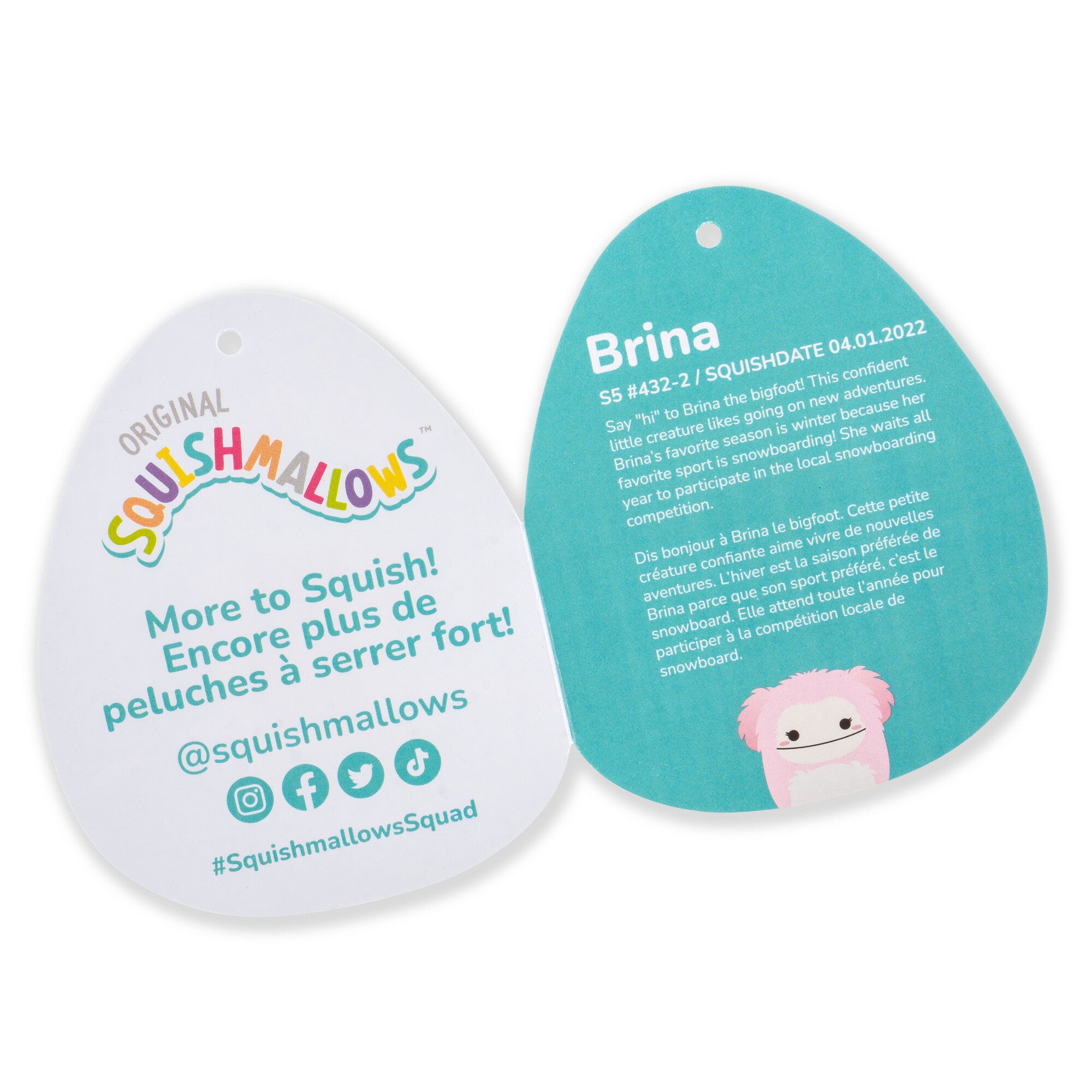 8-Inch Brina the Pink Bigfoot with Fuzzy Belly - Image 5