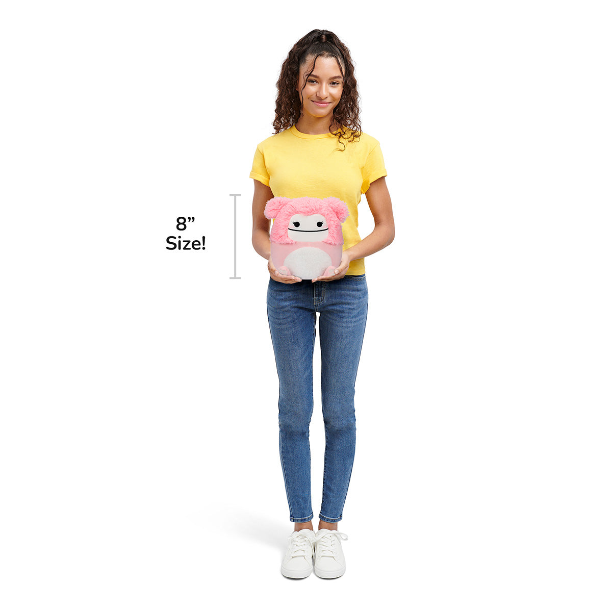 8-Inch Brina the Pink Bigfoot with Fuzzy Belly - Image 7